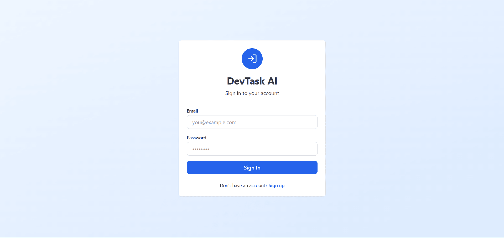 DevTask AI – AI-Powered Task Management Platform